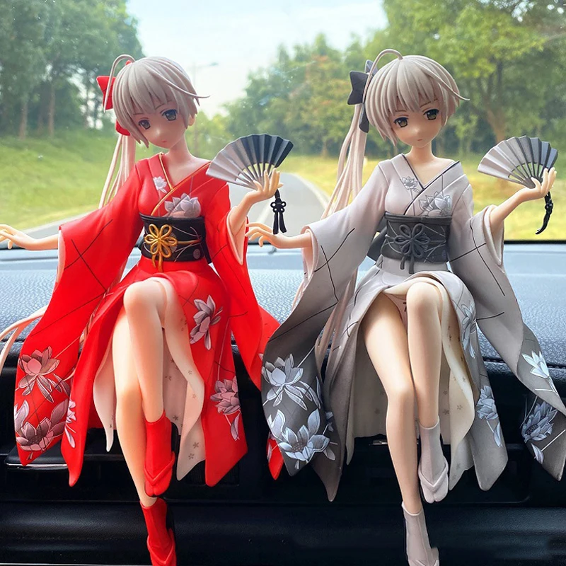 3pcs PVC Anime Beauty Doll Model Toys Car Decoration ACG Cartoon Car Interior Center Console Auto Ornaments Car Accessories Gift