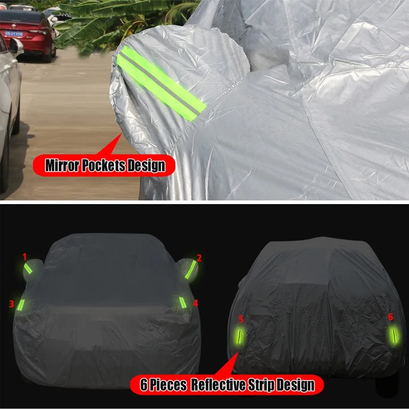 Camouflage Full Car Cover Windproof Anti-UV Sun Snow Rain Protection Waterproof SUV Cover For Lincoln Nautilus 2018-2026