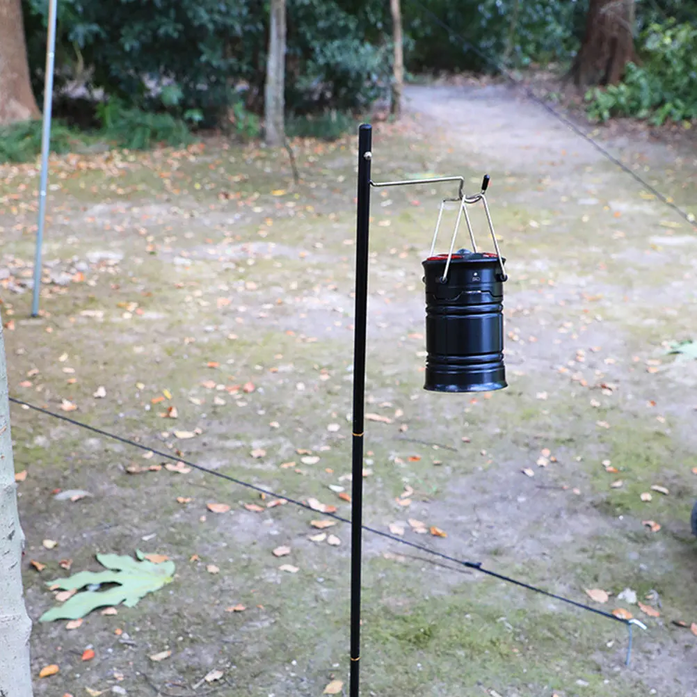 

Aluminum Alloy Pole Light Holder Camping Light Stand Metal Hanging Stick for Outdoor Tent Use Lightweight Portable