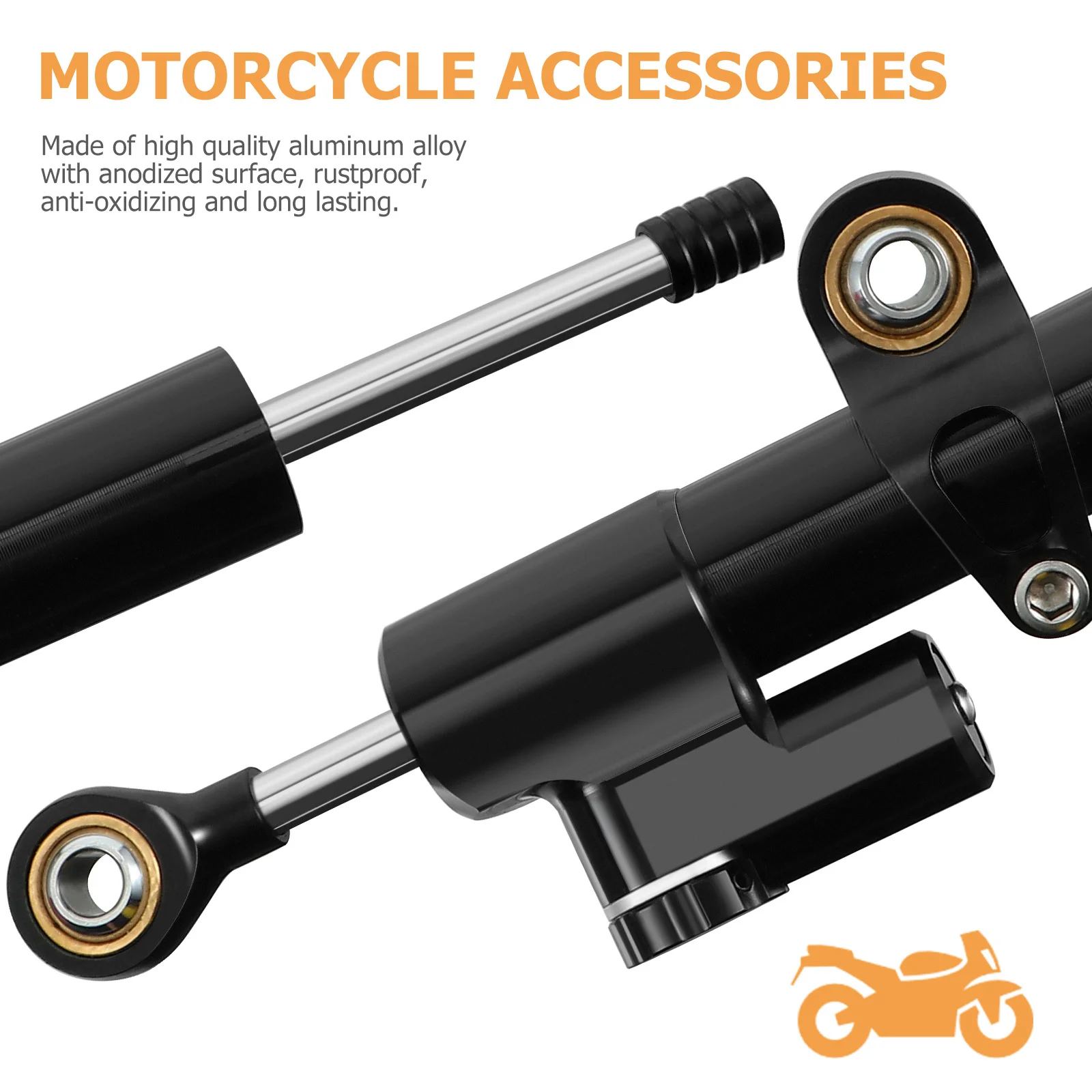 

1Pcs Motorcycle Steering Damper Directional Stabilizer Aluminum Alloy Speed Technology Rustproof Steering Stabilize Damper