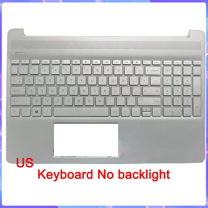 New For 15-EF 15-DY 15S-FQ 15S-FR 15S-EQ TPN-Q222 Q230 Laptop Palm Pad Keyboard/US RU SP LA Keyboard Silver Black