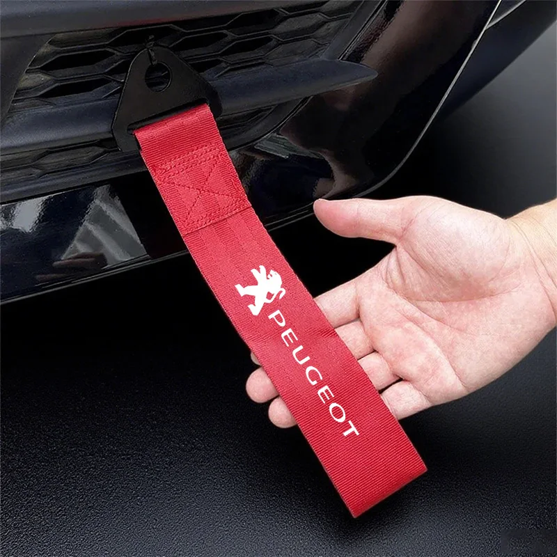 or Peugeot 206 307 308 3008 207 107 106 205 301 208 407 408 508 2008 5008 Car Decorative Nylon Bumper Trailer Towing Ropes