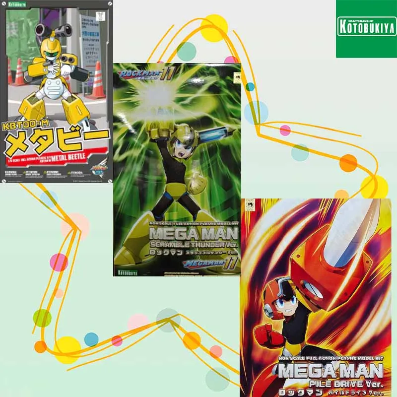 Wysokiej jakości figurka akcji Kotobukiya DS KBT00-M MEGA MAN, model do składania, zabawka kolekcjonerska, ozdoba, prezent.