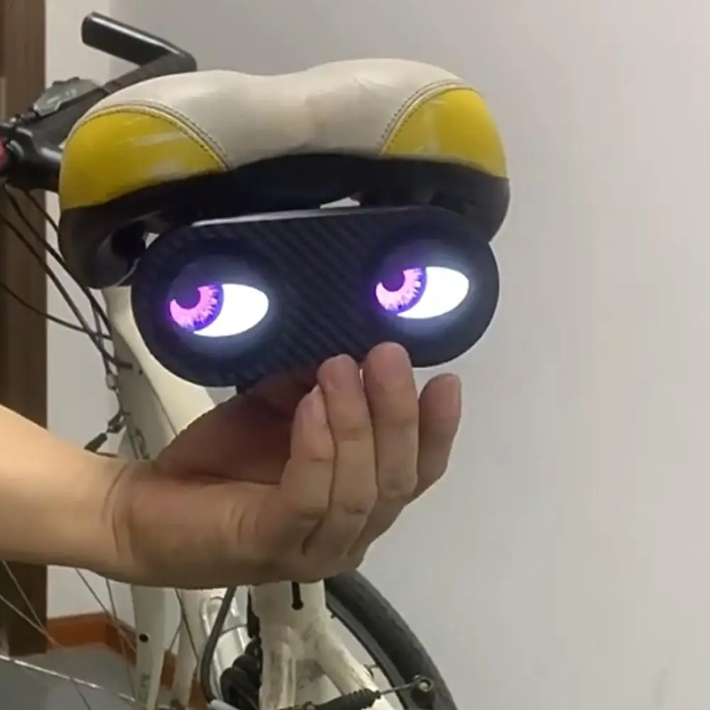 

Декоративный фонарь для велосипеда, задние фонари для велосипеда с глазами дьявола, перезаряжаемый тип C для украшения велосипеда, мотоцикла, электрического велосипеда и автомобиля