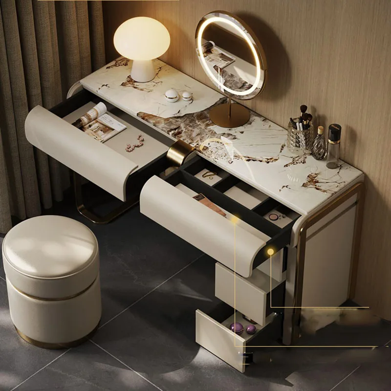 Expensive Nordic Dressing Table Mirror Room Vintage Unique Dressing Table European Nightstands Penteadeira Para Quarto Furniture