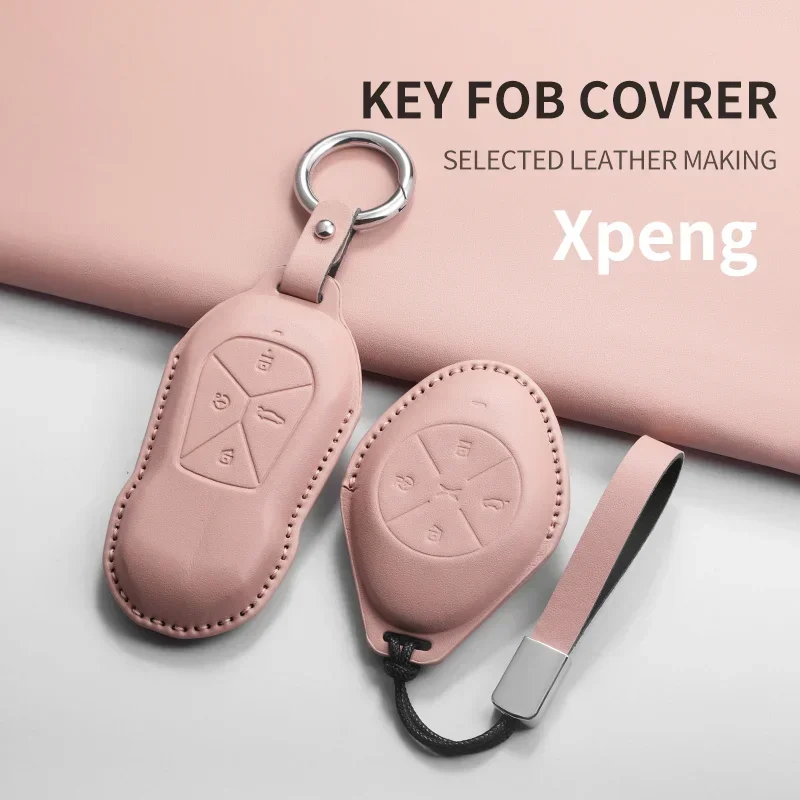 For Xpeng Xiaopeng P5 P7 G9 G3i G6 G9 P5 P7 G3 G3i Xiaopeng Leather Car Smart Key Remote Protect Cover Case Shell Accessories