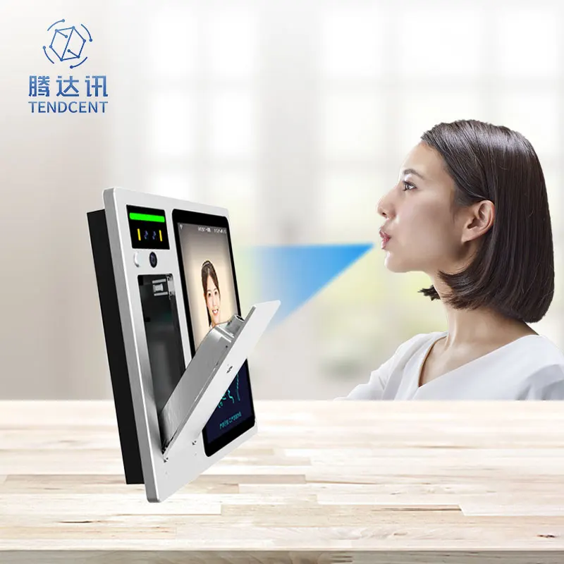 Tendcent Face Recognition Alcohol Test Detection Access Control Attendance System WIFI Open SDK Ultraviolet OEM ODM Reset