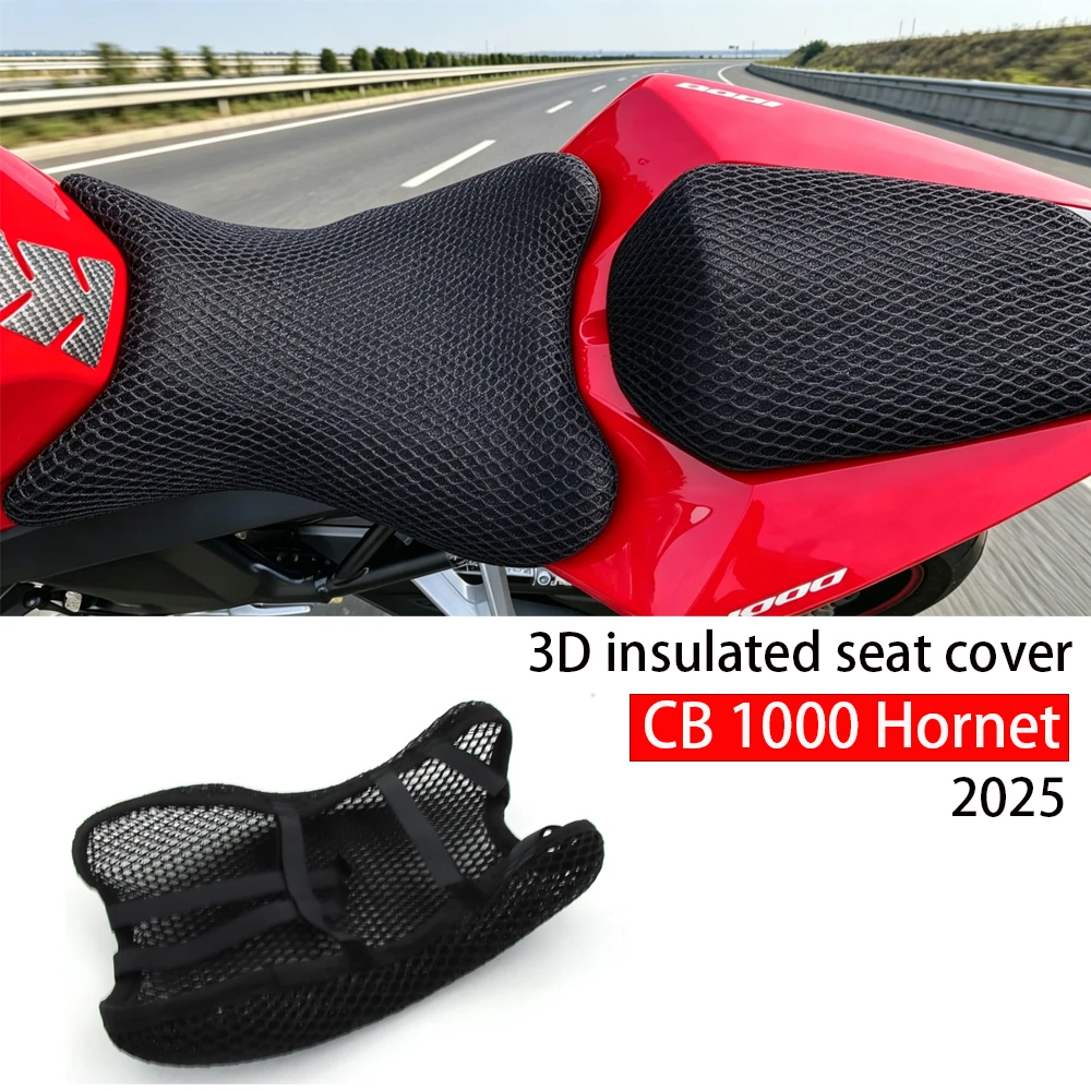 For Honda CB 1000 Hornet 3D Airflow Honeycomb Mesh Protect Cushions CB1000Hornet Nylon Non-Slip Cover Motorcycle accessories