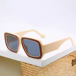Vintage Men Women Big Sunglasses Men Square Shades Brand Designer Unisex Sun Glasses Black Lense Male Female Sunglasses UV400