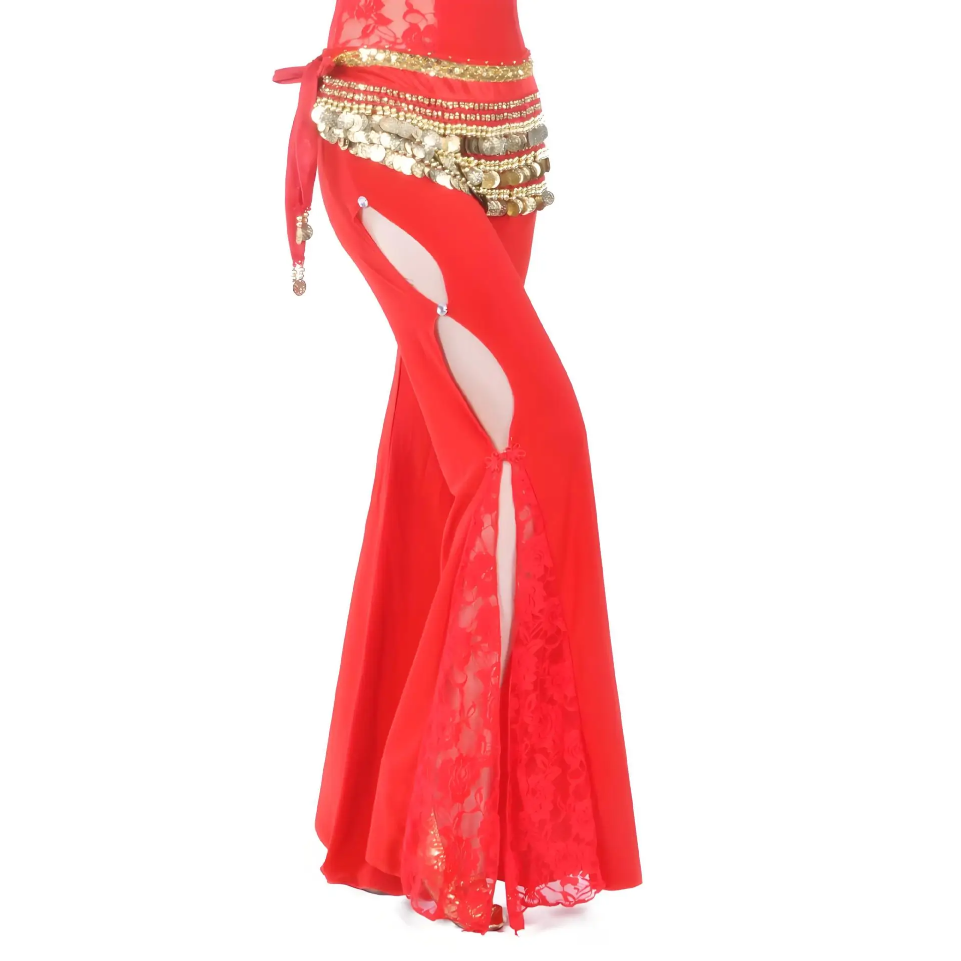 Dancer side slit lace pants Belly dance pants Belly dance practice pants Practice pants Lace lace