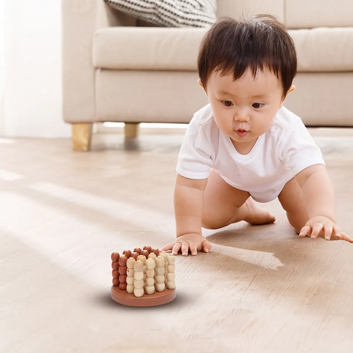 

1Pcs Four in A Row Board Game Educational Parent-Child Interactive Logic Thinking Family Travel Checker Game