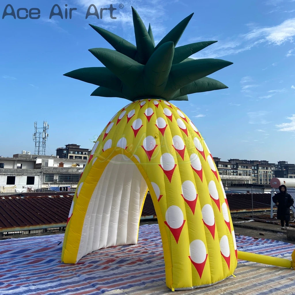 Advertising Inflatable Fruit Pineapple Promotion Booth Tent Lighting Inflatable Pineapple Tent