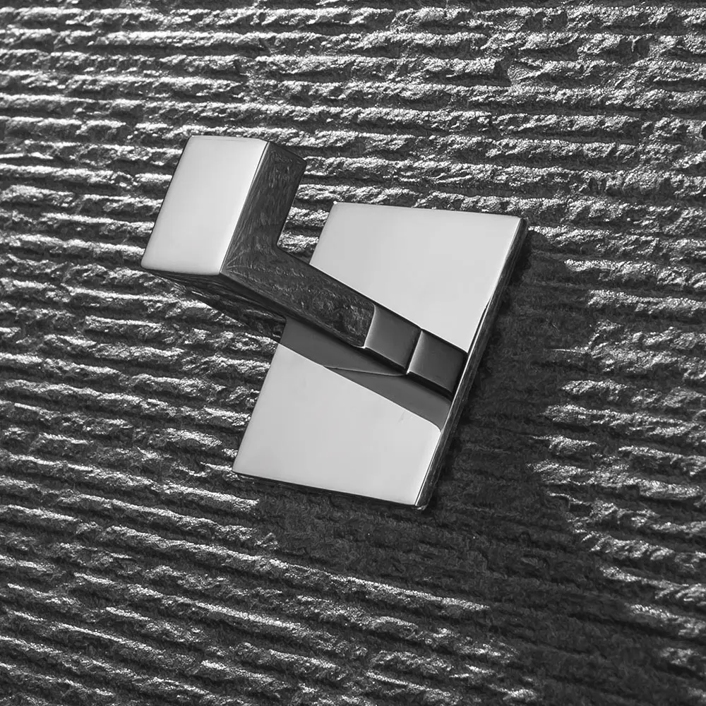 No Screw Need Modern 304 Stainless Steel Self Adhesive Bathroom Square Towel Hook Coat Hat Door  Hanger  Accessories