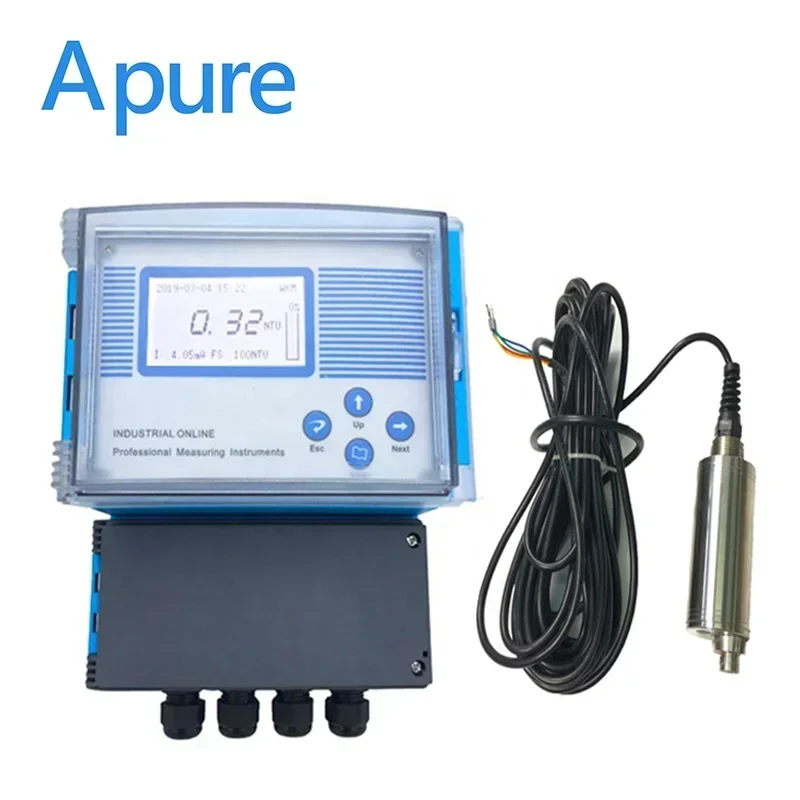 2026//Apure digital water turbidimeter industrial online turbidity controller meter with sensor