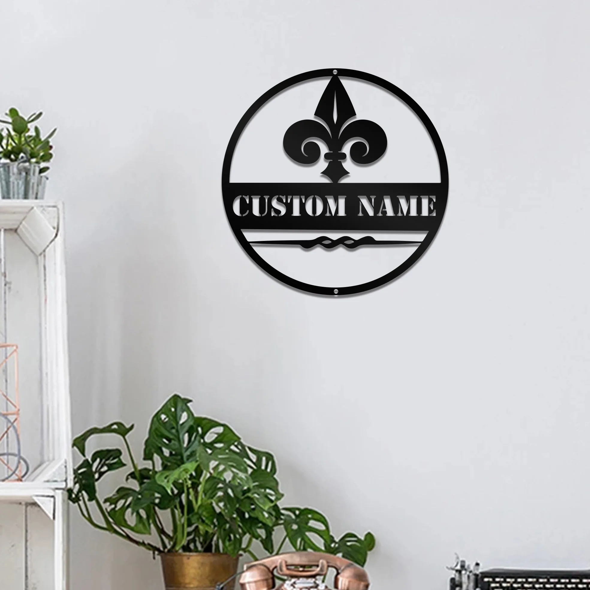 

1pc Decoration funny Custom Name Iron Wall Signs Iron Wall Plaque For Wall Decor