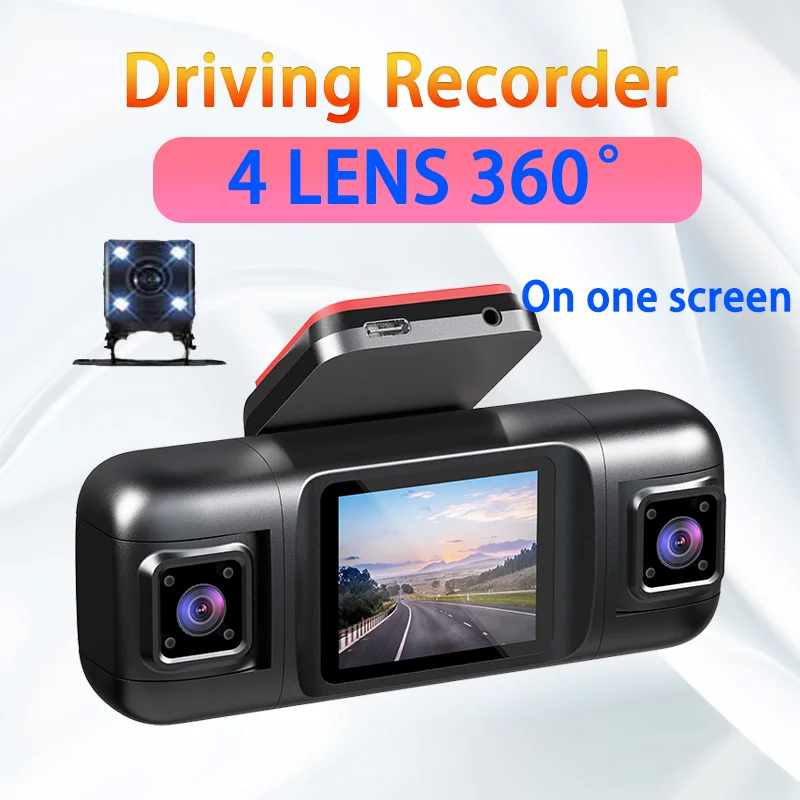 4 Camera 1080P Auto Cabine Mini Dashcam InterieurRecorder Video Registrator Dashcam Camcorder Auto DVR Accessoires