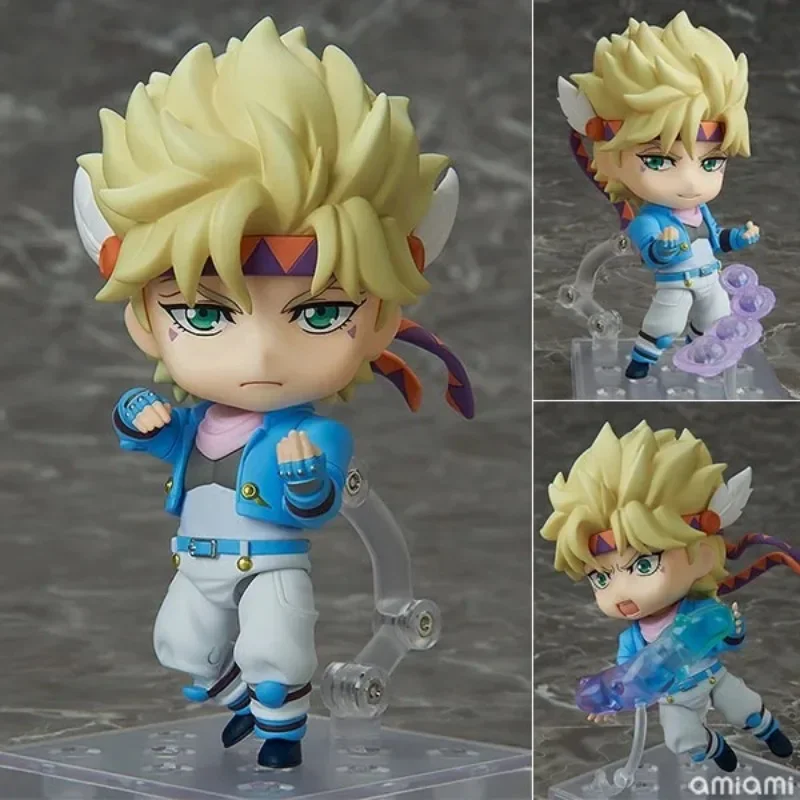 

New JOJO Bizarre Adventure Q version Nendoroid Caesar Qibelin face changeable boxed figure For Children's Gifts