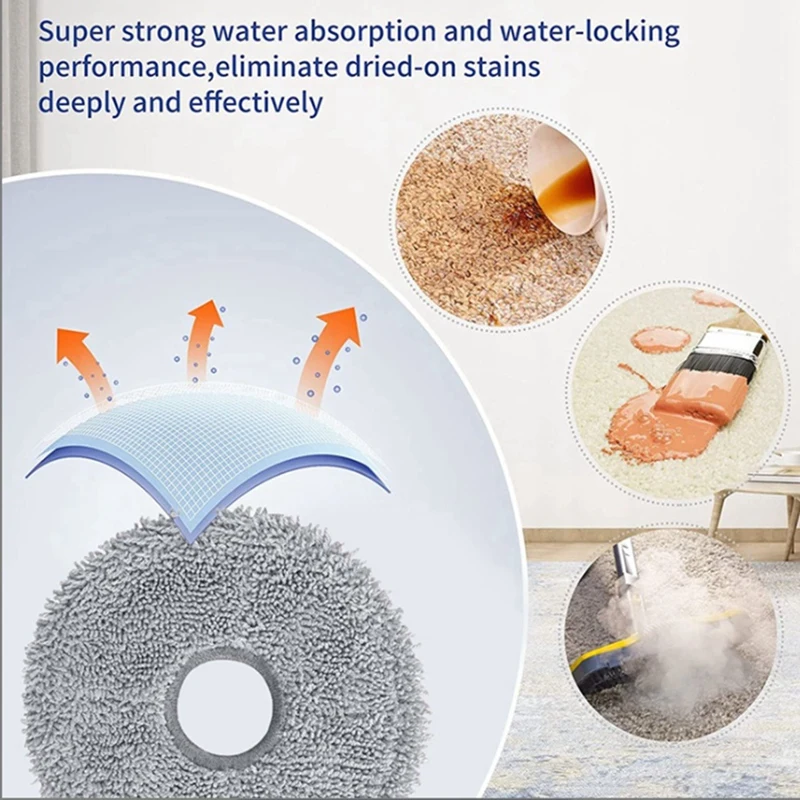 掃除機交換用アクセサリー,掃除機reame bot,メインサイドブラシ,hpaフィルター,モップクロス,L10 Prime,l10s pro,32個