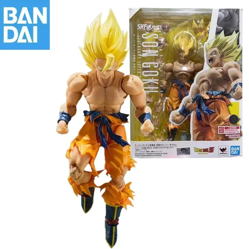 

Original Bandai S.h.figuarts Dragon Ball Z Awakening Battle Damaged Version The Legendary Super Saiyan Son Goku 3.0 Pvc Toy Gift