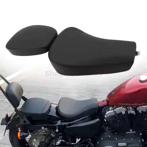 Motorcycle Seat Front Rear Rider Passenger Cushion Pad Pillion For Harley Sportster XL 1200 883 72 48 Forty-eight 2010-2015