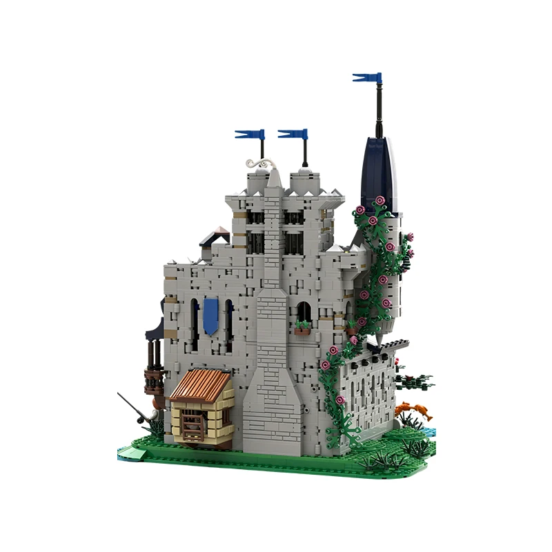 3557 elementów, personalizowany, wielofunkcyjny zamek MOC, modułowy model z klocków, kreatywny projekt DIY, zabawka dla chłopców, prezent na Boże Narodzenie