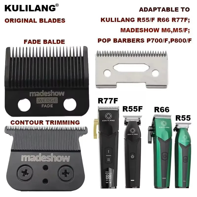 

M5 Original Replaceable Cutter Head for Kulilang R55(F) Madeshow M6 M11 Professional Hair Clipper 0mm Blade Hair Cutting Machine