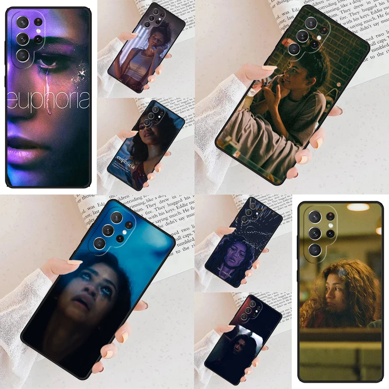 Coque de téléphone portable Euphoria Zendaya SOFT pour Samsung Galaxy S26 Ultra S25 S24 S23 S22 S21 S20 Note10