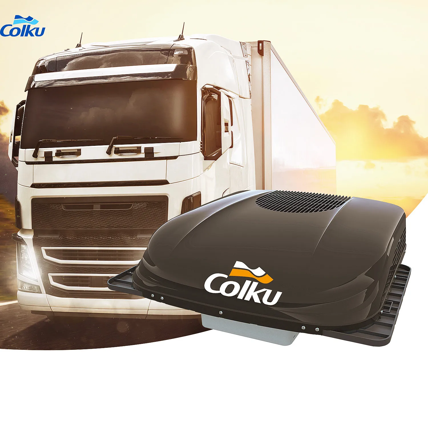 Colku brand Marine Truck APU Universal Hidden Hanging Machine 24v Dc portable electric heavy truck 24v Air Conditioner