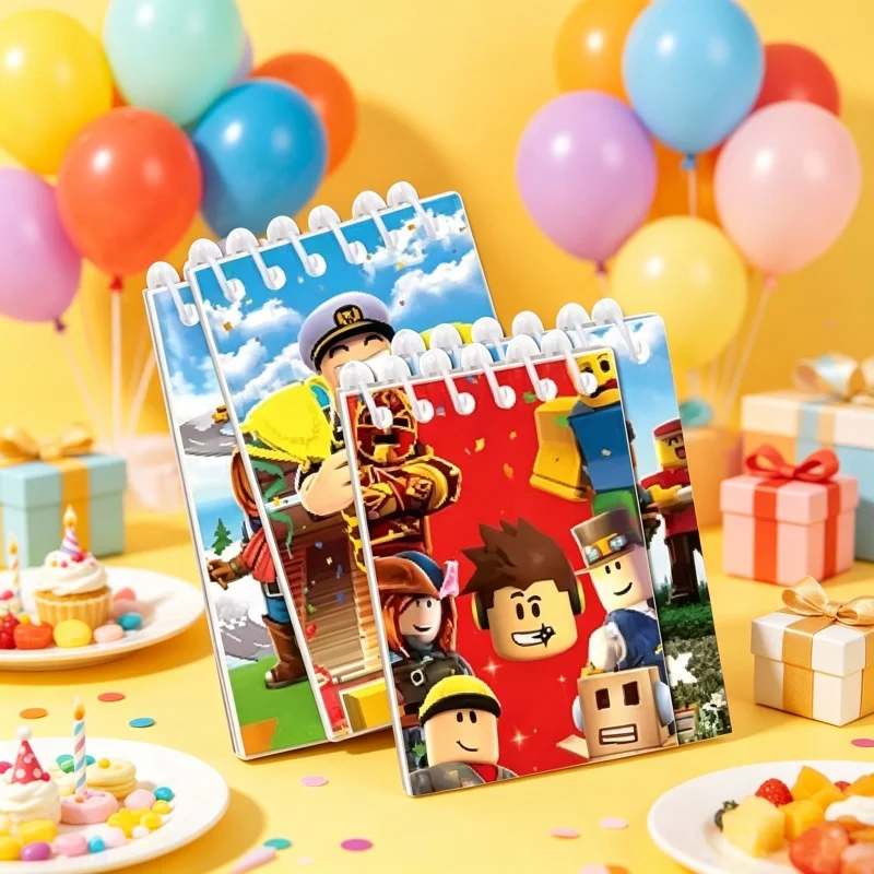 Robloxed Notizbuch Kreatives Schreibwaren-Set für Geburtstagsfeiern Festival-Events Themenveranstaltungen Szenen-Dekoration Geschenkset – Detail 1