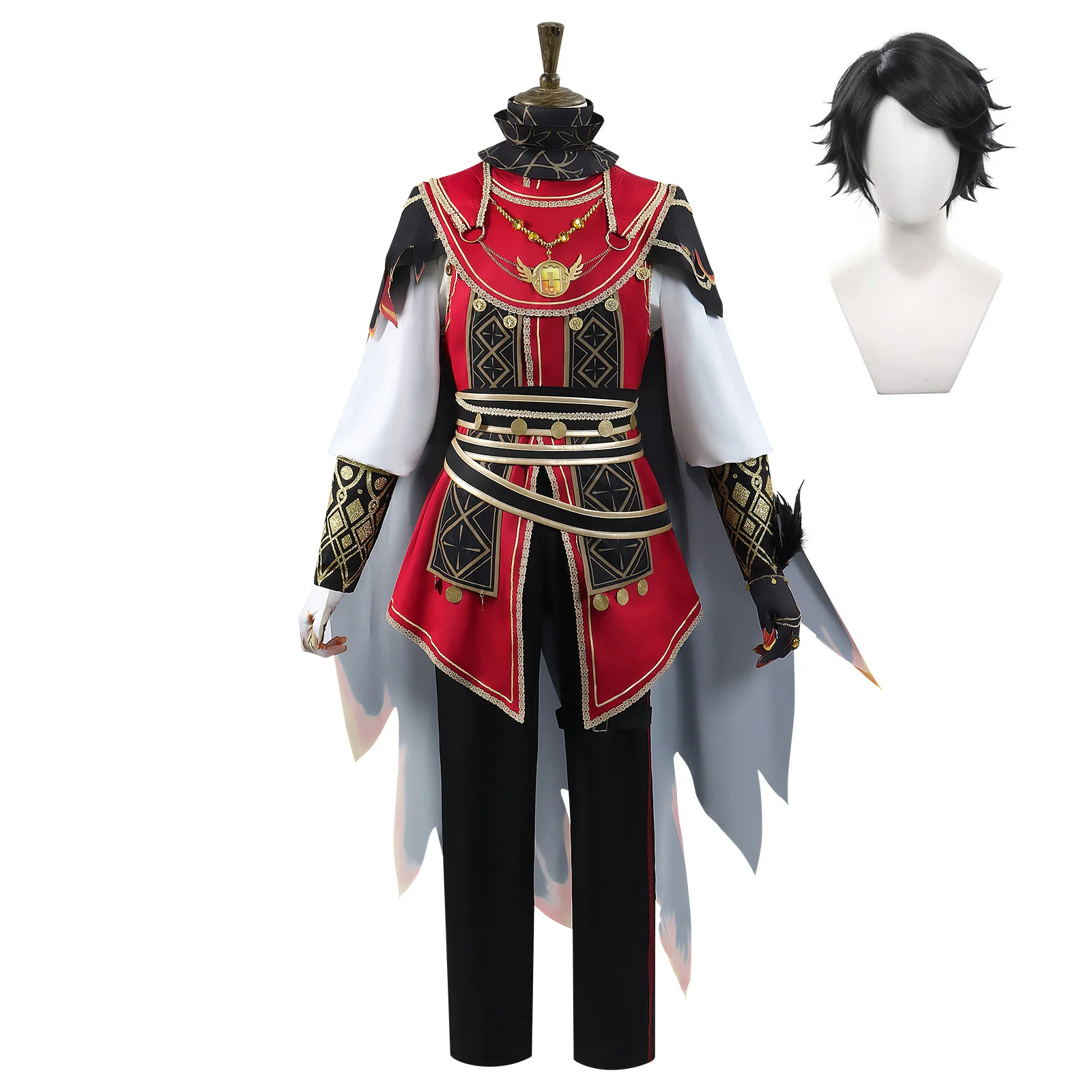 

The Orphan of Goetia Cosplay Costume Prospector Norton Campbell Wig Halloween Christmas Men Survivor Norton The Orphan Uniform