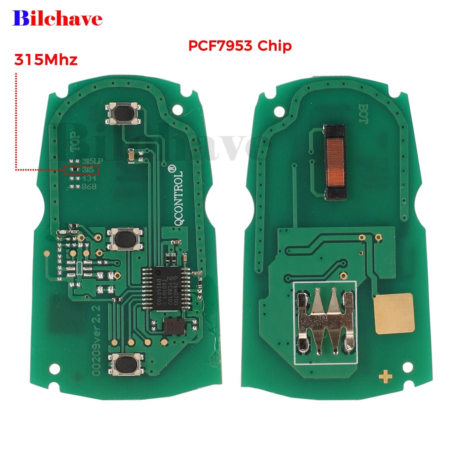 jingyuqin 5pcs For BMW 1/3/5/7 Series CAS3 System X5 X6 Z4 Remote Smart Key Circuit Board 315/434/868Mhz ID46 PCF7953 Chip Fob