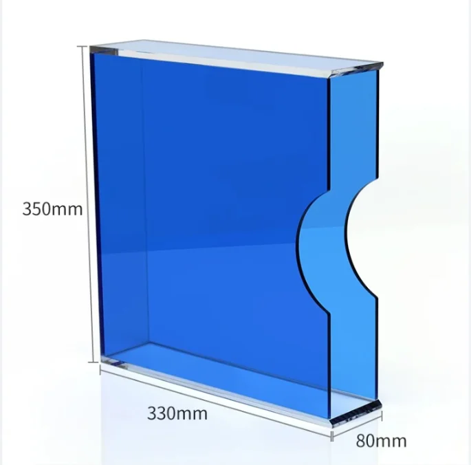 12 Inch Clear Acrylic Vinyl LP Record Storage Box, Dust‑Proof Transparent Album Display Holder for Bedroom Living Room Home