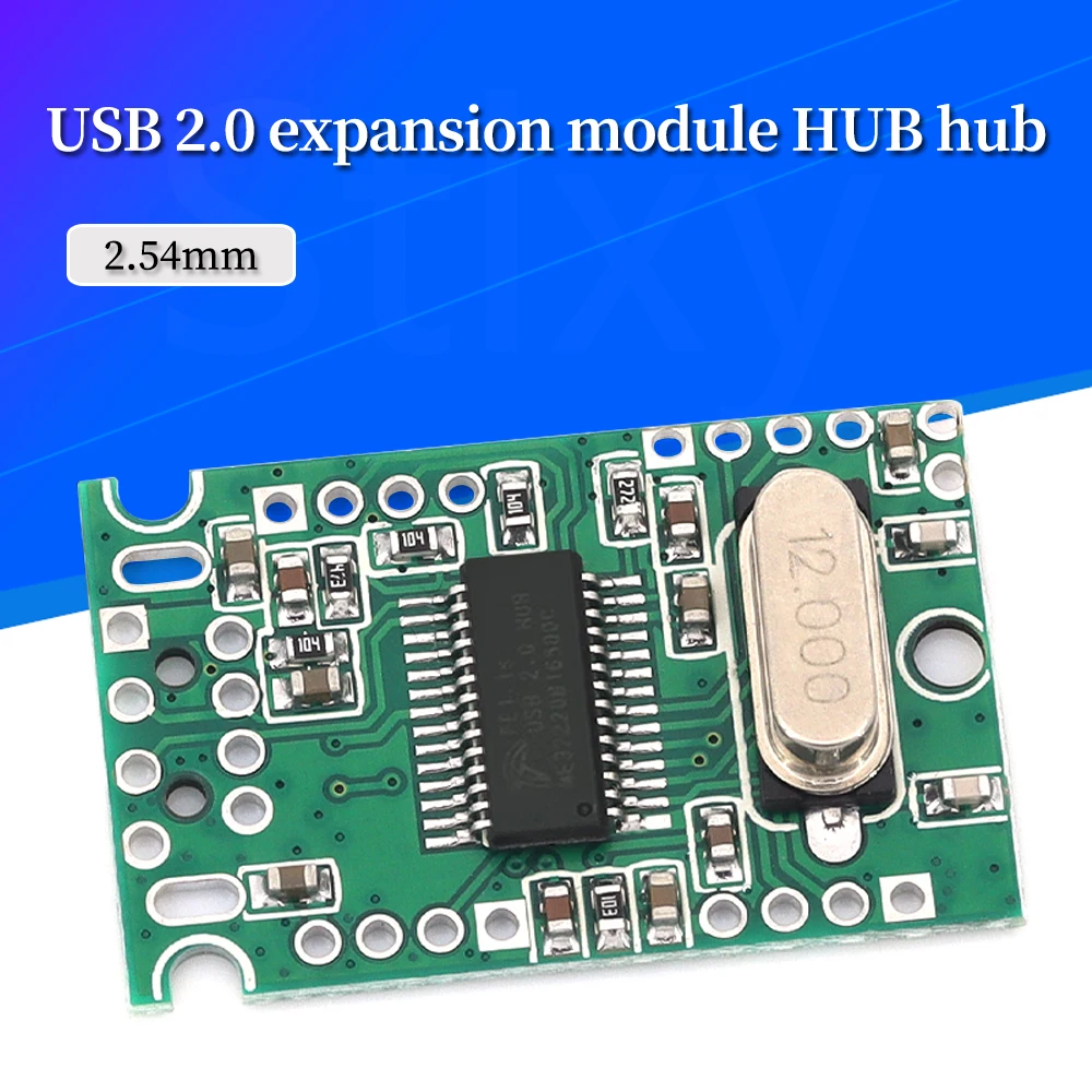 Stlxy 1-10Pcs USB 2.0 Expansion Module HUB Concentrator 1 to 4 Port Transfer Development Board Drive-Free