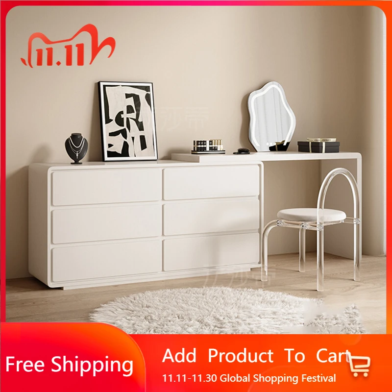 

Mobile Bedroom Vanity Table Makeup Mirror Storage Drawers Living Room Modern Dressing Table Luxury Penteadeira Home Furniture