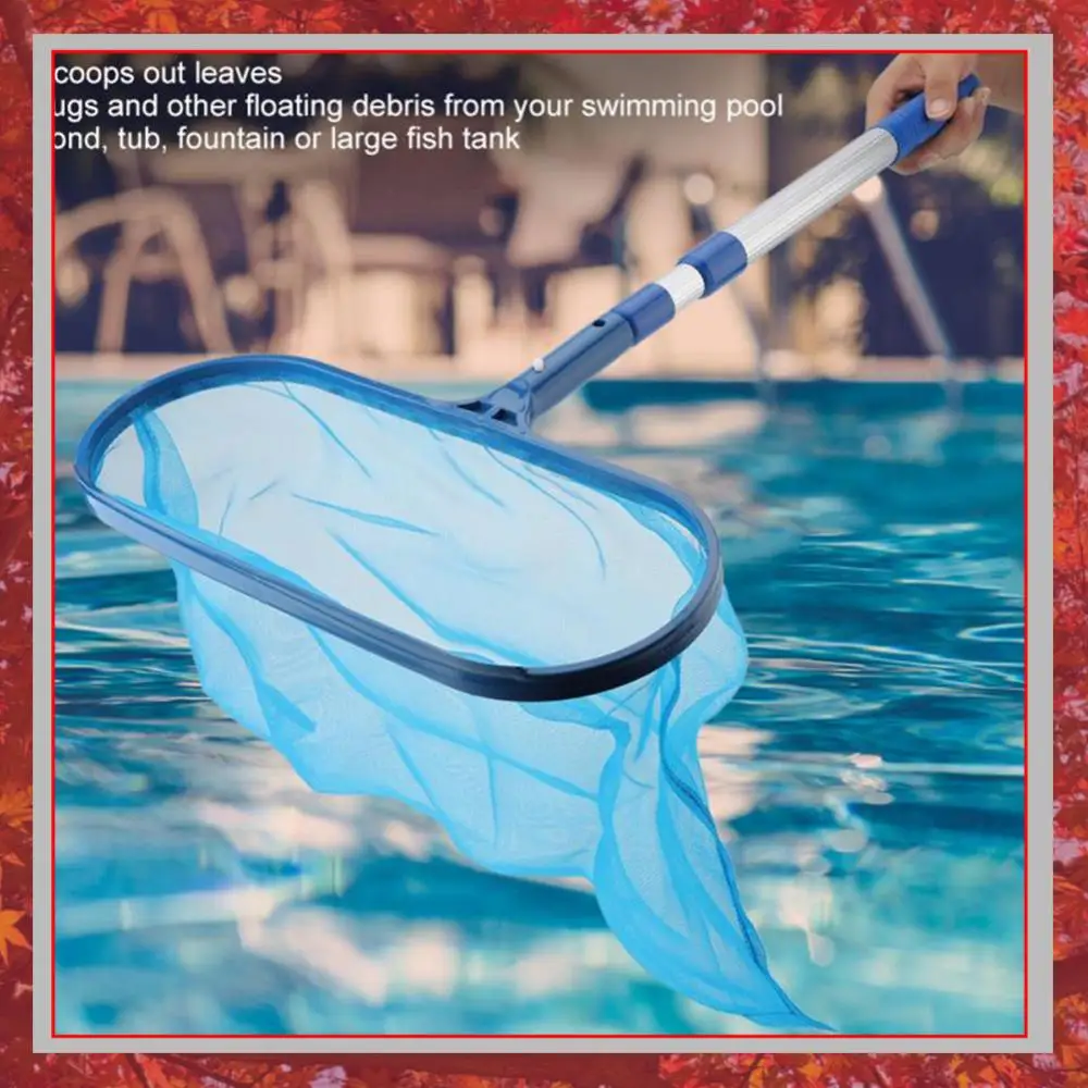 Professional Leaf Rake Deep Bag Swimming Pool Cleaning Nets Spa Rubbish Skimmer Pool Net Pool Cleaning Net Piscina Accessories