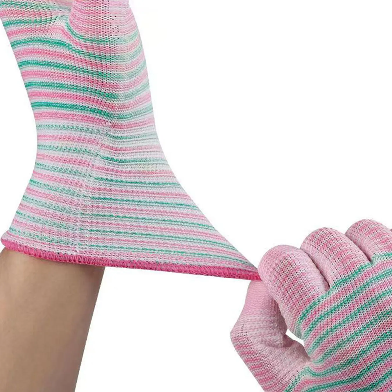 10PCS Zebra Stripe Gloves Horticultural Anti slip and Wear resistant Men\'s and Women\'s Work Labor Protection Gloves