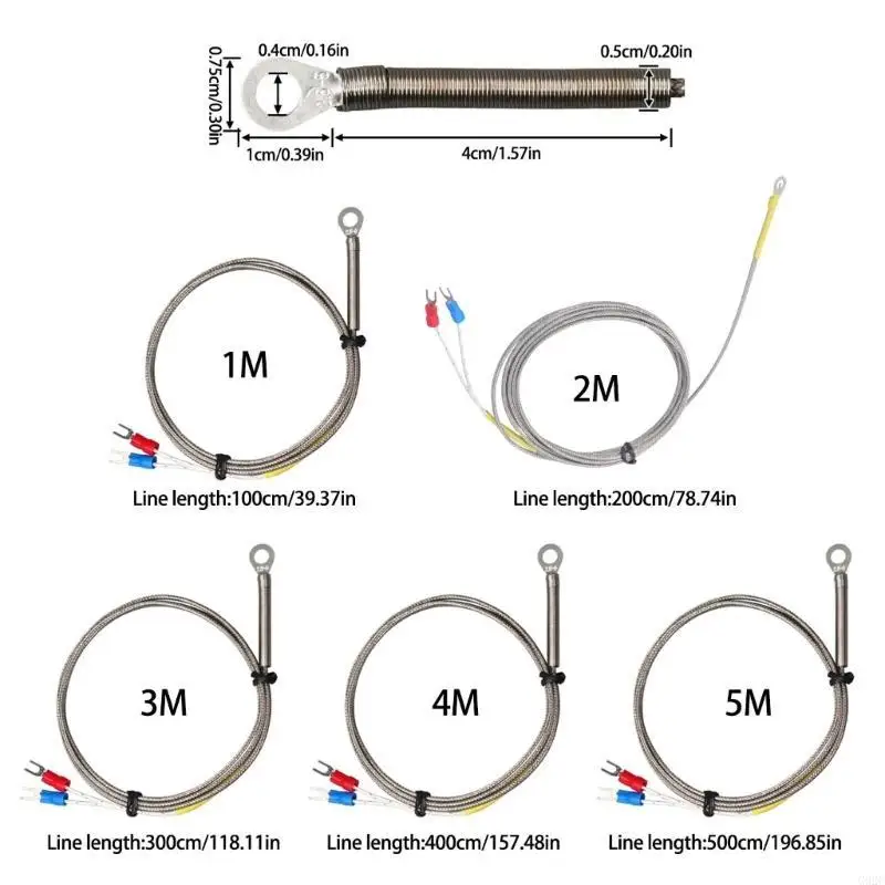 Sensori temperatura G92C Sensori da 0 a 600 ° C Sonda temperatura Risposta rapida