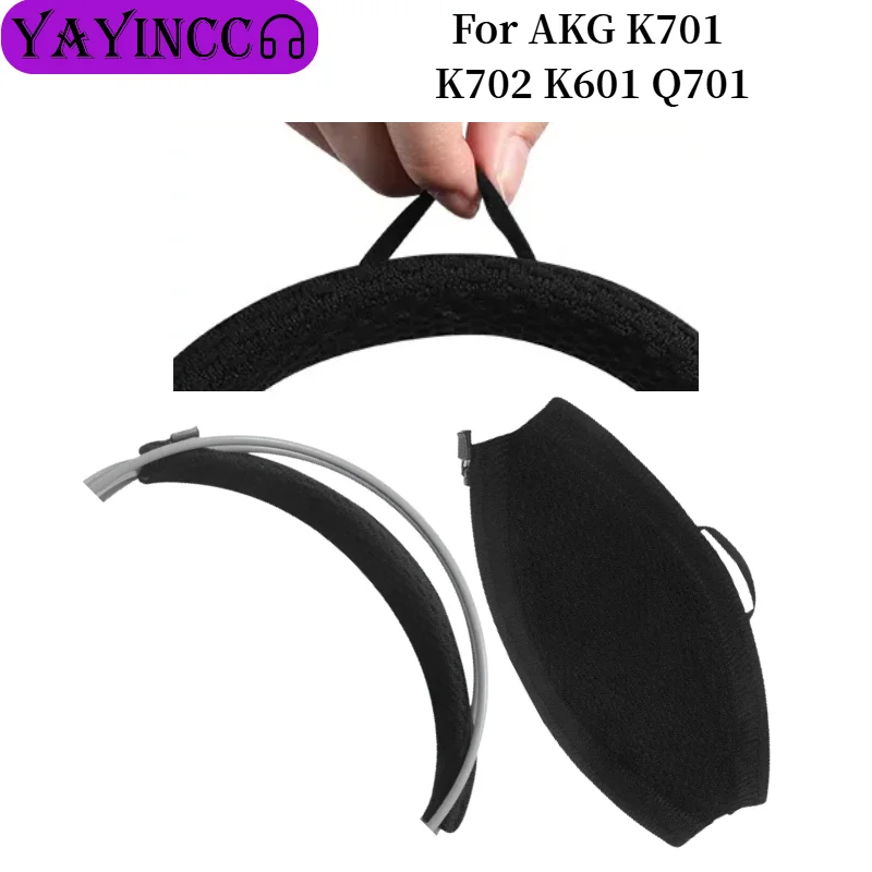 

New product Knitted fabric zipper head beam protective cover For AKG K701 K702 K601 Q701 Headpad Perfect adaptation