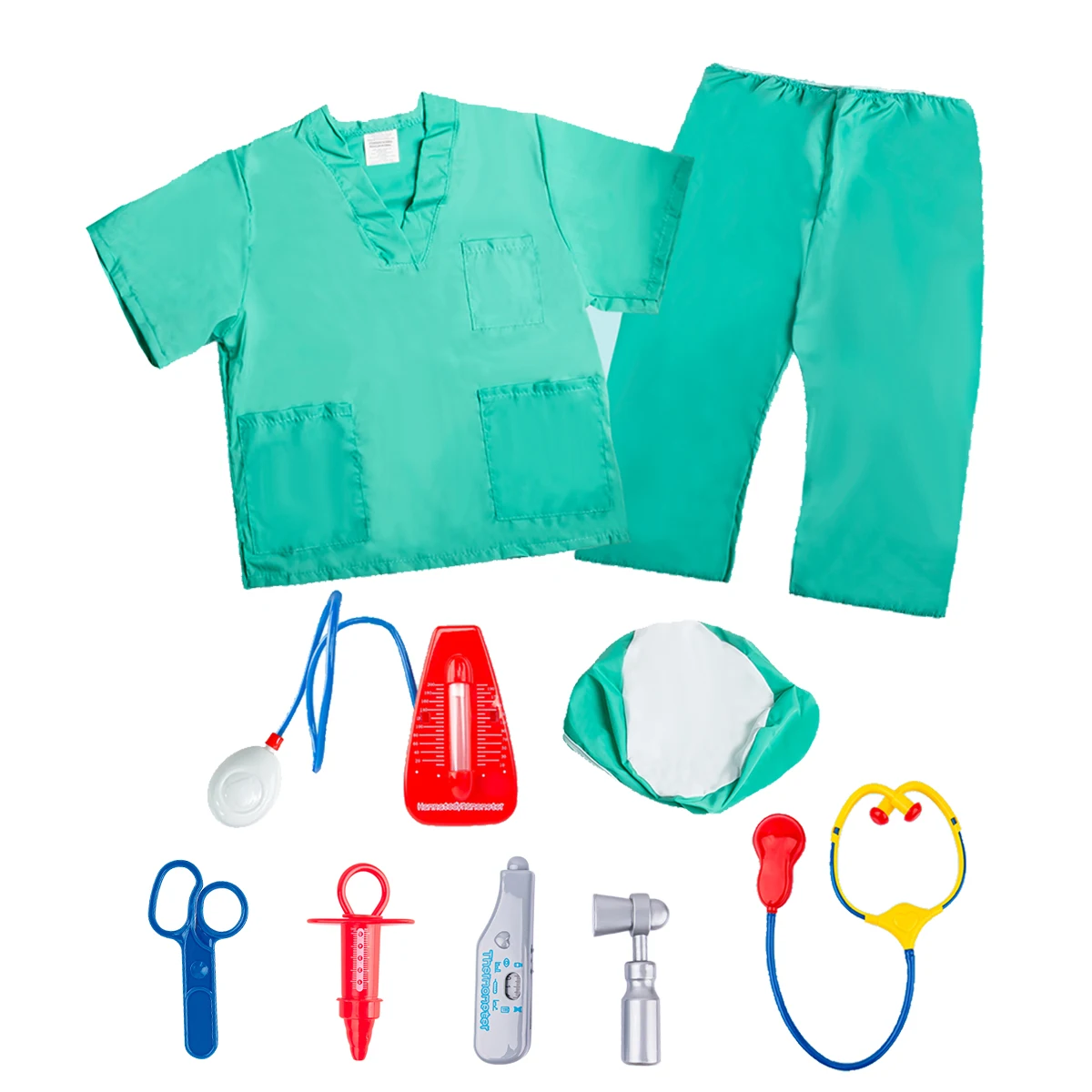 子供用医者ごっこ遊びスーツ、外科用医療器具、家庭用シミュレーション医者おもちゃの完全セット