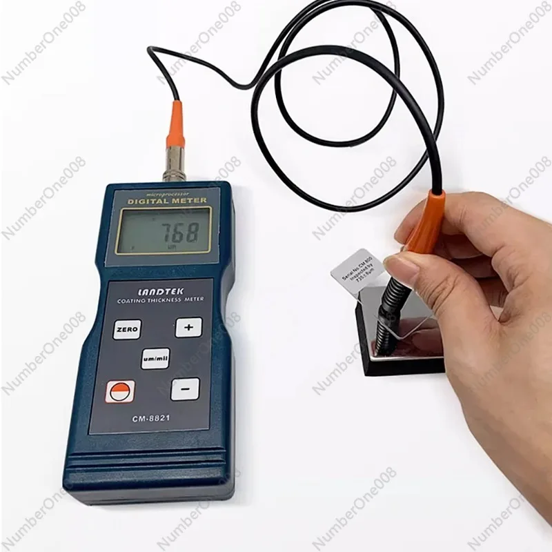 Digital Display Coating Thickness Meter CM-8821 Coating Galvanized Layer Paint spray 0µm~1000µm High Precision Thickness Meter