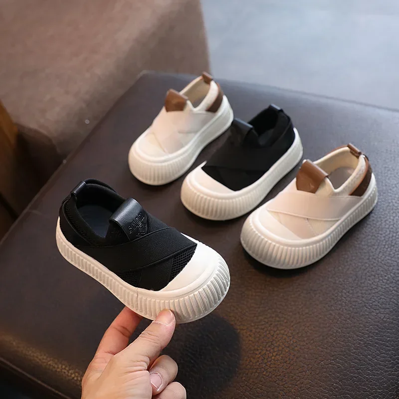 Children Canvas Shoes for Kids Round Toe Sneakers Breathable New Spring 2024 Fashion Toddler Girl Shoes Kids Boys Casual Shoes