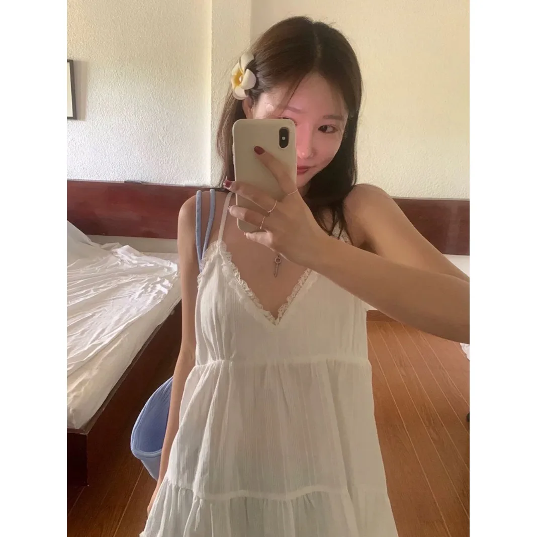 Sweet Back Strap Versatile Strap Top Women's Casual Style Mid-Length Outerwear Summer Collection Chinese Manufacturer