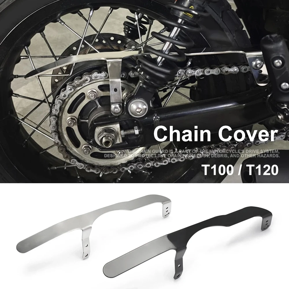

Chain cover For Bonneville T100 T120 Scrambler Speed Twin 900 12 ThruxtonRS Rear Sprocket Cover Motorcycle Chain Protector Guard