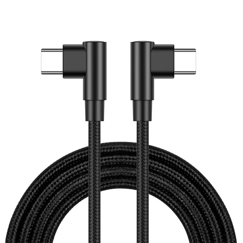 

90 Degree Elbow Type-c Cables 3A 60W PD Fast Charging Type C To Type C Male to Male USB Type-C Devices 0.3m 1m 2m