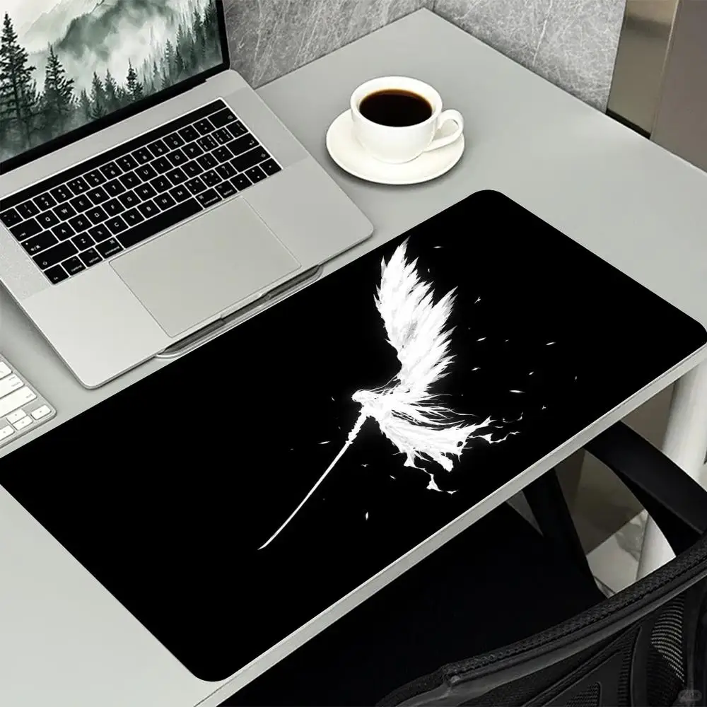 Dark Angel Devil Sword Wing Art Non‑Slip Rubber Mouse Pad Smooth Desk Mat For Stable Mouse Control Gaming Laptop Use