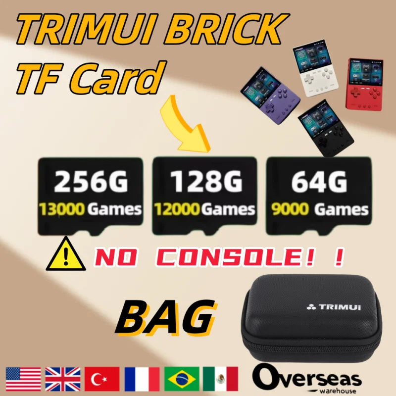 TRIMUI BRICK TF Card Memory Card Handheld Game Console Pre-install Plug&Play Retro Game Card Handheld GameTF  Memory Card Gift