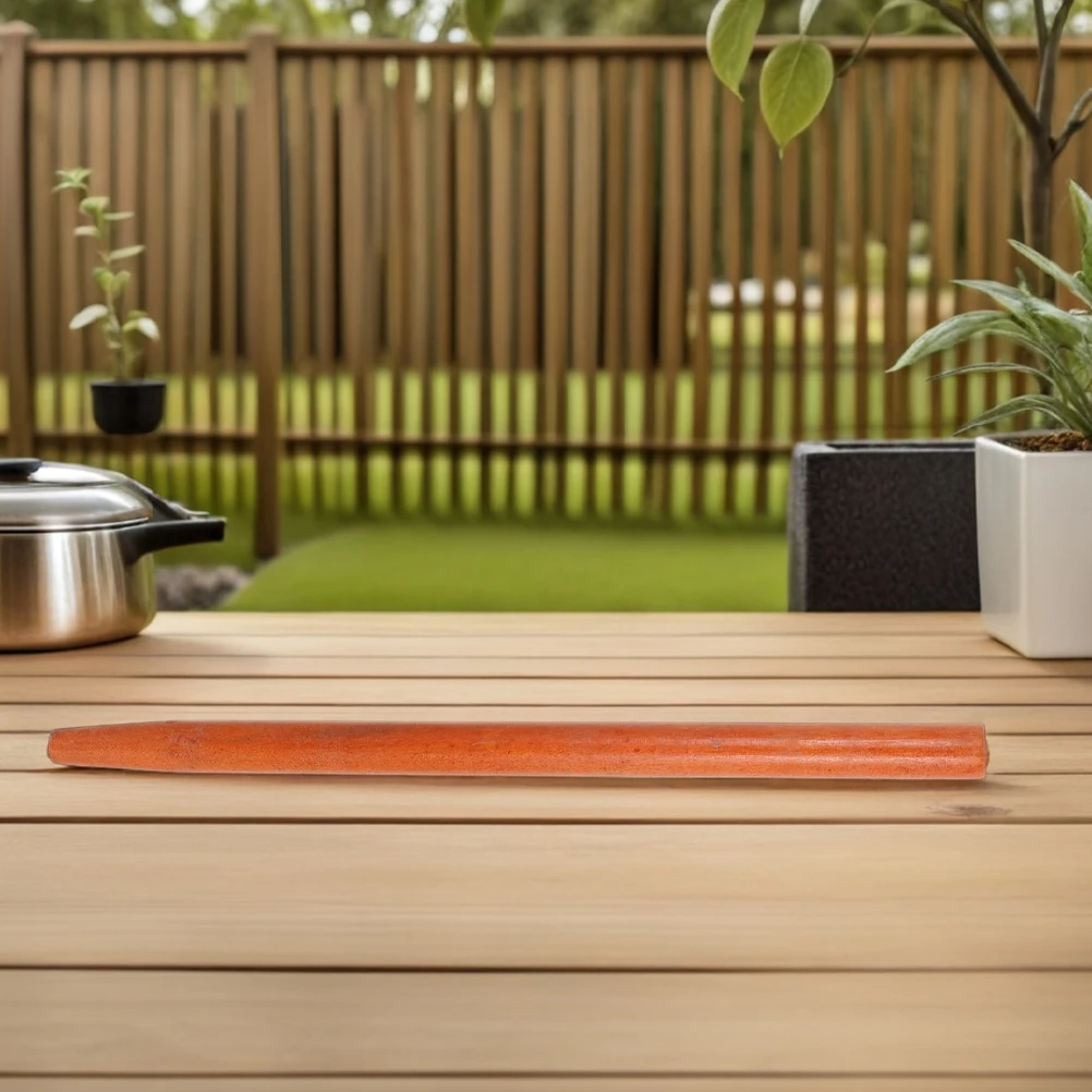 Martello con manico per utensile in legno duro da 2 pezzi per zappa da giardino, sostituzione marrone chiaro