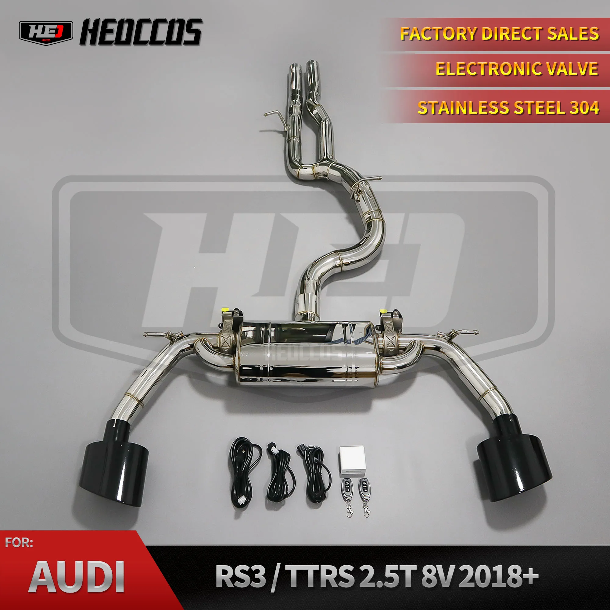 

HEO Performance Exhaust System For AUDI RS3 TTRS 8V 2.5T Catback Valve Exhaust Stainless Steel 304