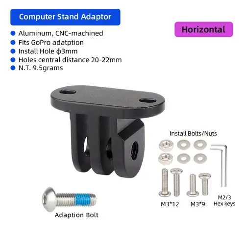 Aluminum Bicycle Computer Mount Adapter for Garmin Edge Bryton Compatible with Gopro Sport Action Camera MTB Road Parts - Image 10