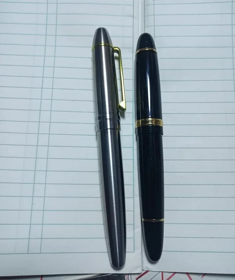 Hot Giant Large Titanium Metal Jinhao NO.8 Nib/NO.6 BOCK Fountain Pen Business Writing Smooth Office Gift 155mm Length